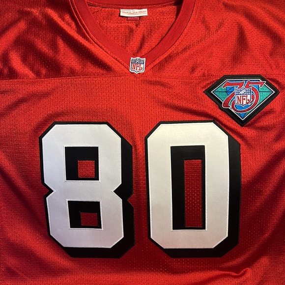 Authentic Mitchell and Ness 1994 Jerry Rice San Francisco 49ers Football Jersey - Picture 5 of 5